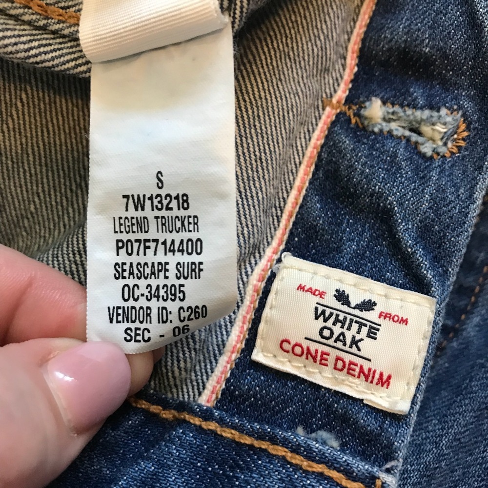 LUCKY BRAND Distressed Denim Jacket - Picture 7 of 8